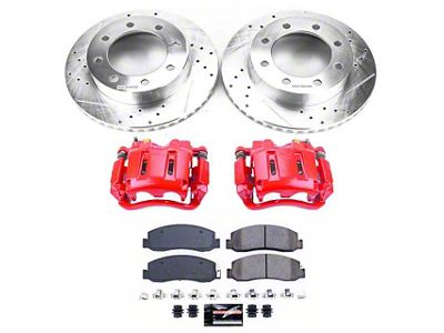 PowerStop Z23 Evolution Sport 8-Lug Brake Rotor, Pad and Caliper Kit; Front (2011 4WD F-250 Super Duty)