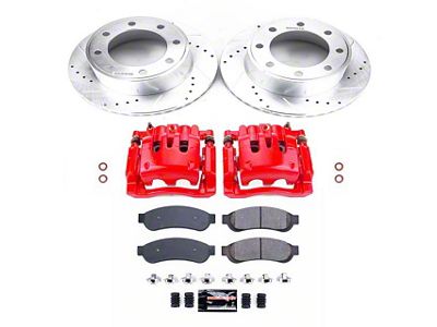 PowerStop Z23 Evolution Sport 8-Lug Brake Rotor, Pad and Caliper Kit; Rear (11-12 F-250 Super Duty)