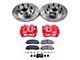 PowerStop Z23 Evolution Sport 8-Lug Brake Rotor, Pad and Caliper Kit; Front (2012 2WD F-250 Super Duty)