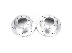 PowerStop Evolution Cross-Drilled and Slotted 8-Lug Rotors; Rear Pair (11-12 F-350 Super Duty SRW)