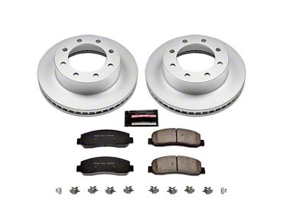 PowerStop Z17 Evolution Plus 8-Lug Brake Rotor and Pad Kit; Front (2011 4WD F-350 Super Duty DRW)