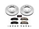 PowerStop Z17 Evolution Plus 8-Lug Brake Rotor and Pad Kit; Front (2011 4WD F-350 Super Duty DRW)