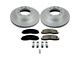 PowerStop Z17 Evolution Plus 8-Lug Brake Rotor and Pad Kit; Front (2016 4WD F-350 Super Duty w/ Wide Track Front Suspension)