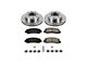 PowerStop OE Replacement 8-Lug Brake Rotor and Pad Kit; Front (Early 2011 4WD F-350 Super Duty DRW)