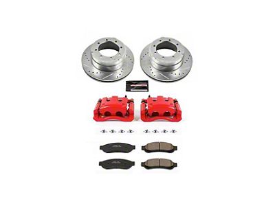 PowerStop Z23 Evolution Sport 8-Lug Brake Rotor, Pad and Caliper Kit; Rear (11-12 F-350 Super Duty)