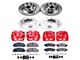 PowerStop Z23 Evolution Sport 8-Lug Brake Rotor, Pad and Caliper Kit; Front and Rear (2012 2WD F-350 Super Duty SRW)