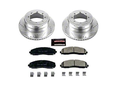 PowerStop Z23 Evolution Sport 8-Lug Brake Rotor and Pad Kit; Rear (13-22 F-350 Super Duty DRW)