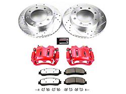 PowerStop Z36 Extreme Truck and Tow 8-Lug Brake Rotor, Pad and Caliper Kit; Front (2012 4WD F-350 Super Duty SRW)