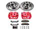 PowerStop Z36 Extreme Truck and Tow 8-Lug Brake Rotor, Pad and Caliper Kit; Front (2012 2WD F-350 Super Duty SRW)