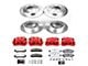PowerStop Z36 Extreme Truck and Tow 8-Lug Brake Rotor, Pad and Caliper Kit; Front and Rear (2012 4WD F-350 Super Duty DRW)