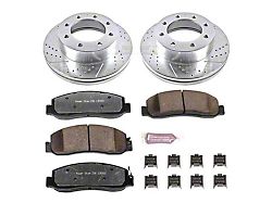 PowerStop Z36 Extreme Truck and Tow 8-Lug Brake Rotor and Pad Kit; Front (2011 4WD F-350 Super Duty)