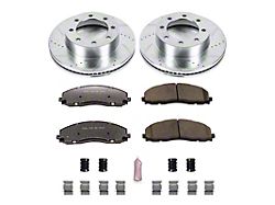PowerStop Z36 Extreme Truck and Tow 8-Lug Brake Rotor and Pad Kit; Front (13-22 4WD F-350 Super Duty)