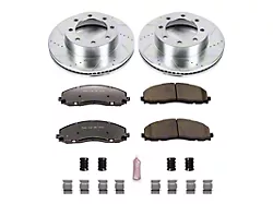 PowerStop Z36 Extreme Truck and Tow 8-Lug Brake Rotor and Pad Kit; Front (13-22 4WD F-350 Super Duty)