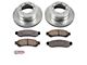 PowerStop Z36 Extreme Truck and Tow 8-Lug Brake Rotor and Pad Kit; Rear (11-12 F-350 Super Duty)