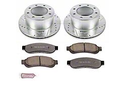 PowerStop Z36 Extreme Truck and Tow 8-Lug Brake Rotor and Pad Kit; Rear (Mid 10-22 F-350 Super Duty SRW)