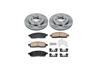 PowerStop OE Replacement 6-Lug Brake Rotor and Pad Kit; Front (09-20 2WD/4WD F-150)