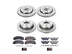 PowerStop OE Replacement 6-Lug Brake Rotor and Pad Kit; Front and Rear (09-14 2WD/4WD F-150; 15-18 F-150 w/ Manual Parking Brake)