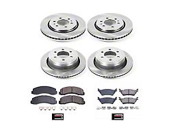 PowerStop OE Replacement 6-Lug Brake Rotor and Pad Kit; Front and Rear (09-14 2WD/4WD F-150; 15-18 F-150 w/ Manual Parking Brake)