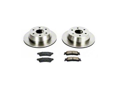 PowerStop OE Replacement 6-Lug Brake Rotor and Pad Kit; Rear (99-06 Silverado 1500 w/o Rear Drum Brakes)