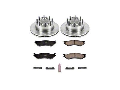 PowerStop OE Replacement 8-Lug Brake Rotor and Pad Kit; Front (00-03 2WD F-150)