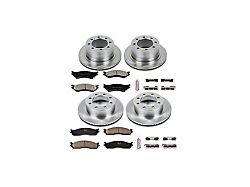 PowerStop OE Replacement Brake Rotor and Pad Kit; Front and Rear (02-18 RAM 1500)