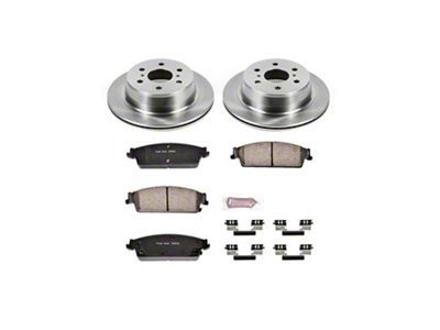 PowerStop OE Replacement 6-Lug Brake Rotor and Pad Kit; Rear (07-13 Silverado 1500 w/ Rear Disc Brakes)