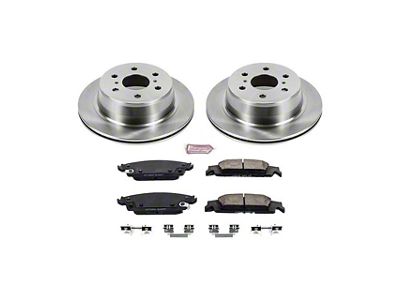 PowerStop OE Replacement 6-Lug Brake Rotor and Pad Kit; Rear (14-18 Sierra 1500)