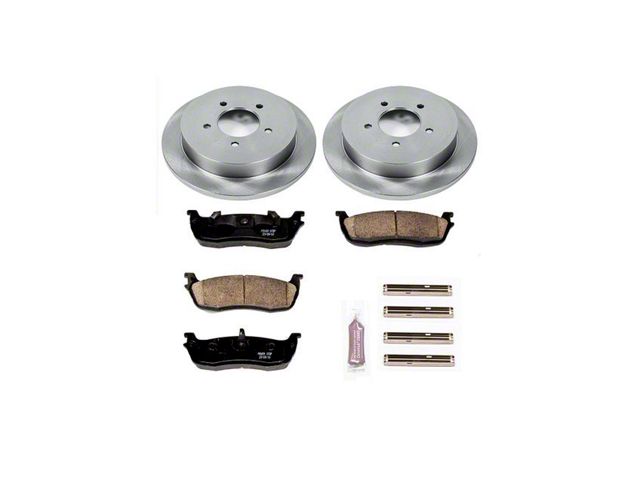 PowerStop OE Replacement Brake Rotor and Pad Kit; Rear (99-03 F-150 w/ Rear Disc Brakes)