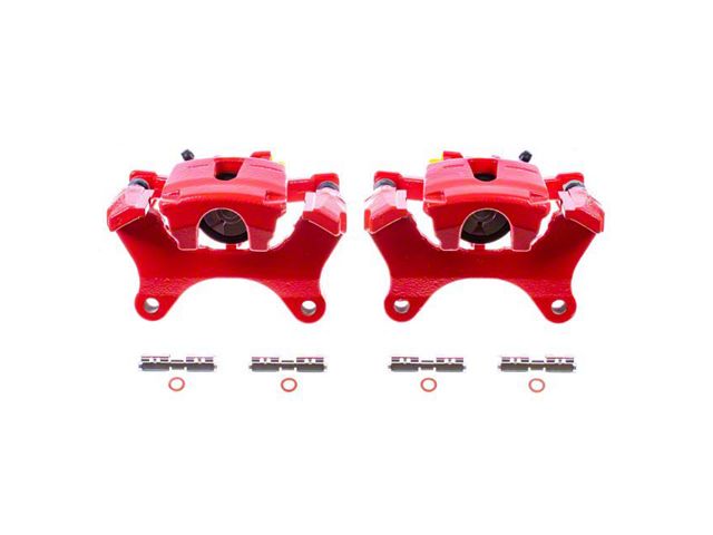 PowerStop Performance Rear Brake Calipers; Red (15-17 F-150 w/ Electric Parking Brake)