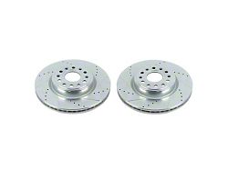 PowerStop Evolution Cross-Drilled and Slotted 6-Lug Rotors; Front Pair (19-24 RAM 1500, Excluding TRX)