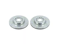 PowerStop Evolution Cross-Drilled and Slotted 6-Lug Rotors; Front Pair (19-24 RAM 1500, Excluding TRX)