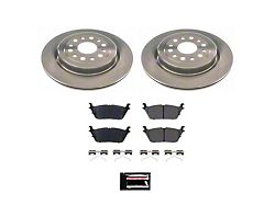 PowerStop OE Replacement 6-Lug Brake Rotor and Pad Kit; Rear (19-24 RAM 1500, Excluding RHO & TRX)