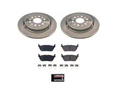 PowerStop OE Replacement 6-Lug Brake Rotor and Pad Kit; Rear (19-24 RAM 1500, Excluding RHO & TRX)