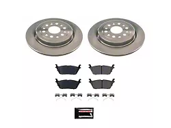 PowerStop OE Replacement 6-Lug Brake Rotor and Pad Kit; Rear (19-24 RAM 1500, Excluding TRX)