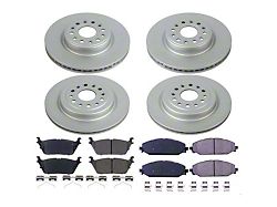 PowerStop Z17 Evolution Plus 6-Lug Brake Rotor and Pad Kit; Front and Rear (19-24 RAM 1500, Excluding TRX)