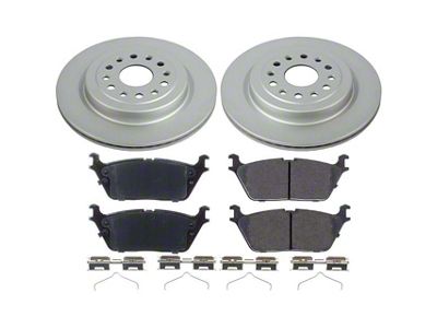 PowerStop Z17 Evolution Plus 6-Lug Brake Rotor and Pad Kit; Rear (19-24 RAM 1500, Excluding RHO & TRX)