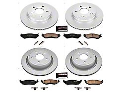 PowerStop Z17 Evolution Plus 5-Lug Brake Rotor and Pad Kit; Front and Rear (03-05 RAM 1500, Excluding SRT-10)
