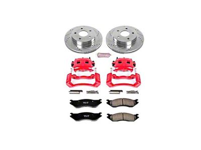 PowerStop Z23 Evolution Sport 5-Lug Brake Rotor, Pad and Caliper Kit; Front (2002 RAM 1500)