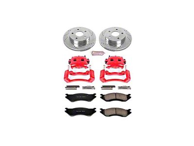 PowerStop Z23 Evolution Sport 5-Lug Brake Rotor, Pad and Caliper Kit; Front (03-05 RAM 1500, Excluding SRT-10)