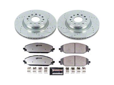 PowerStop Z36 Extreme Truck and Tow 6-Lug Brake Rotor and Pad Kit; Front (19-24 RAM 1500, Excluding TRX)