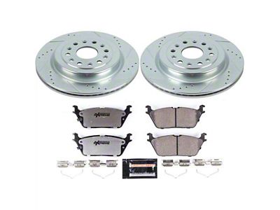 PowerStop Z36 Extreme Truck and Tow 6-Lug Brake Rotor and Pad Kit; Rear (19-24 RAM 1500, Excluding RHO & TRX)