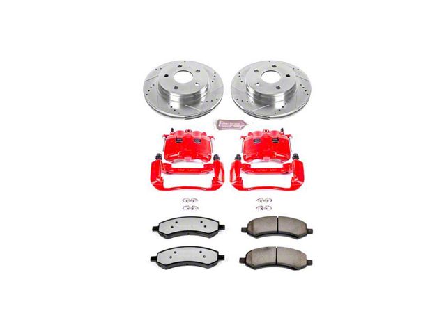 PowerStop Z36 Extreme Truck and Tow 5-Lug Brake Rotor, Pad and Caliper Kit; Front (06-08 RAM 1500, Excluding SRT-10 & Mega Cab)