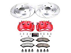 PowerStop Z36 Extreme Truck and Tow 5-Lug Brake Rotor, Pad and Caliper Kit; Front (09-18 RAM 1500)