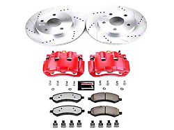 PowerStop Z36 Extreme Truck and Tow 5-Lug Brake Rotor, Pad and Caliper Kit; Front (09-18 RAM 1500)