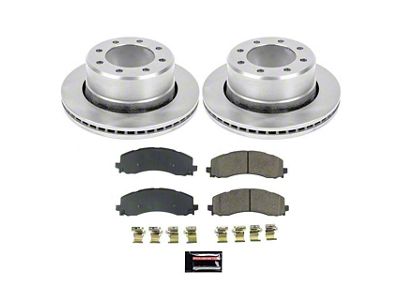 PowerStop OE Replacement 8-Lug Brake Rotor and Pad Kit; Rear (19-24 RAM 2500)