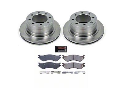 PowerStop OE Replacement 8-Lug Brake Rotor and Pad Kit; Rear (03-08 RAM 2500)