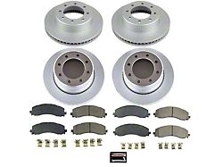 PowerStop Z17 Evolution Plus 8-Lug Brake Rotor and Pad Kit; Front and Rear (19-24 RAM 2500)