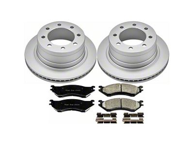 PowerStop Z17 Evolution Plus 8-Lug Brake Rotor and Pad Kit; Rear (03-08 RAM 2500)