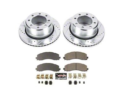 PowerStop Z23 Evolution Sport 8-Lug Brake Rotor and Pad Kit; Rear (19-24 RAM 2500)