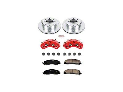 PowerStop Z23 Evolution Sport 8-Lug Brake Rotor, Pad and Caliper Kit; Front (09-18 RAM 2500)